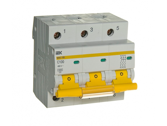 BA47-100 3П С 63А 400В (IEK/ИЕК) MVA40-3-063-C